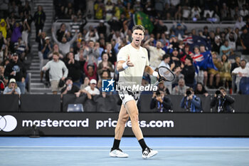 2024-01-18 - Thanasi Kokkinakis during the Australian Open AO 2024 Grand Slam tennis tournament on January 18, 2024 at Melbourne Park in Australia. Photo Victor Joly / DPPI - TENNIS - AUSTRALIAN OPEN 2024 - WEEK 1 - INTERNATIONALS - TENNIS