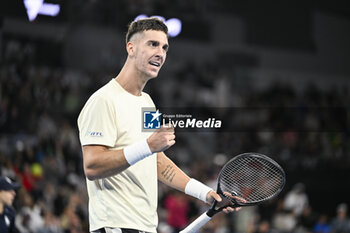 2024-01-18 - Thanasi Kokkinakis during the Australian Open AO 2024 Grand Slam tennis tournament on January 18, 2024 at Melbourne Park in Australia. Photo Victor Joly / DPPI - TENNIS - AUSTRALIAN OPEN 2024 - WEEK 1 - INTERNATIONALS - TENNIS