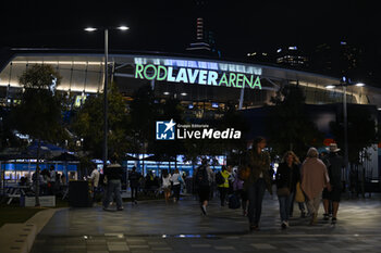 2024-01-18 - General view ambiance or ambience illustration of Rod Laver Arena during the Australian Open AO 2024 Grand Slam tennis tournament on January 18, 2024 at Melbourne Park in Australia. Photo Victor Joly / DPPI - TENNIS - AUSTRALIAN OPEN 2024 - WEEK 1 - INTERNATIONALS - TENNIS