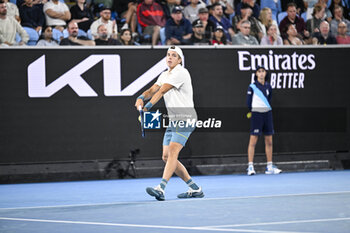 2024-01-18 - Arthur Cazaux of France during the Australian Open AO 2024 Grand Slam tennis tournament on January 18, 2024 at Melbourne Park in Australia. Photo Victor Joly / DPPI - TENNIS - AUSTRALIAN OPEN 2024 - WEEK 1 - INTERNATIONALS - TENNIS