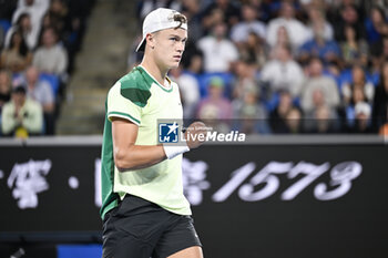 2024-01-18 - Holger Rune of Denmark during the Australian Open AO 2024 Grand Slam tennis tournament on January 18, 2024 at Melbourne Park in Australia. Photo Victor Joly / DPPI - TENNIS - AUSTRALIAN OPEN 2024 - WEEK 1 - INTERNATIONALS - TENNIS