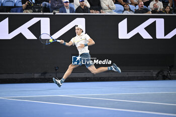 2024-01-18 - Arthur Cazaux of France during the Australian Open AO 2024 Grand Slam tennis tournament on January 18, 2024 at Melbourne Park in Australia. Photo Victor Joly / DPPI - TENNIS - AUSTRALIAN OPEN 2024 - WEEK 1 - INTERNATIONALS - TENNIS