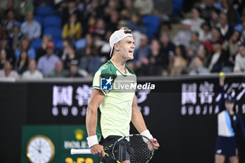 2024-01-18 - Holger Rune of Denmark during the Australian Open AO 2024 Grand Slam tennis tournament on January 18, 2024 at Melbourne Park in Australia. Photo Victor Joly / DPPI - TENNIS - AUSTRALIAN OPEN 2024 - WEEK 1 - INTERNATIONALS - TENNIS