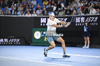 2024-01-18 - Holger Rune of Denmark during the Australian Open AO 2024 Grand Slam tennis tournament on January 18, 2024 at Melbourne Park in Australia. Photo Victor Joly / DPPI - TENNIS - AUSTRALIAN OPEN 2024 - WEEK 1 - INTERNATIONALS - TENNIS