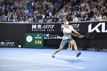 2024-01-18 - Arthur Cazaux of France during the Australian Open AO 2024 Grand Slam tennis tournament on January 18, 2024 at Melbourne Park in Australia. Photo Victor Joly / DPPI - TENNIS - AUSTRALIAN OPEN 2024 - WEEK 1 - INTERNATIONALS - TENNIS