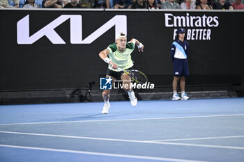 2024-01-18 - Holger Rune of Denmark during the Australian Open AO 2024 Grand Slam tennis tournament on January 18, 2024 at Melbourne Park in Australia. Photo Victor Joly / DPPI - TENNIS - AUSTRALIAN OPEN 2024 - WEEK 1 - INTERNATIONALS - TENNIS