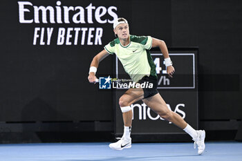 2024-01-18 - Holger Rune of Denmark during the Australian Open AO 2024 Grand Slam tennis tournament on January 18, 2024 at Melbourne Park in Australia. Photo Victor Joly / DPPI - TENNIS - AUSTRALIAN OPEN 2024 - WEEK 1 - INTERNATIONALS - TENNIS