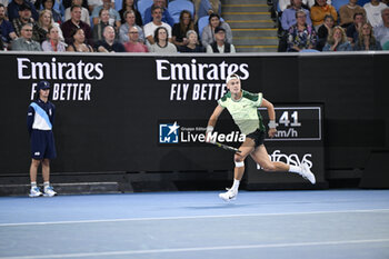 2024-01-18 - Holger Rune of Denmark during the Australian Open AO 2024 Grand Slam tennis tournament on January 18, 2024 at Melbourne Park in Australia. Photo Victor Joly / DPPI - TENNIS - AUSTRALIAN OPEN 2024 - WEEK 1 - INTERNATIONALS - TENNIS