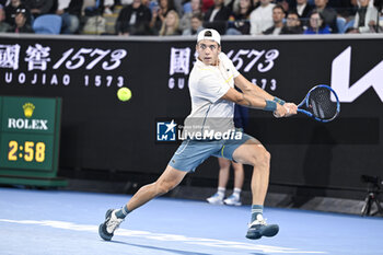 2024-01-18 - Arthur Cazaux of France during the Australian Open AO 2024 Grand Slam tennis tournament on January 18, 2024 at Melbourne Park in Australia. Photo Victor Joly / DPPI - TENNIS - AUSTRALIAN OPEN 2024 - WEEK 1 - INTERNATIONALS - TENNIS