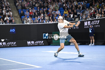 2024-01-18 - Arthur Cazaux of France during the Australian Open AO 2024 Grand Slam tennis tournament on January 18, 2024 at Melbourne Park in Australia. Photo Victor Joly / DPPI - TENNIS - AUSTRALIAN OPEN 2024 - WEEK 1 - INTERNATIONALS - TENNIS