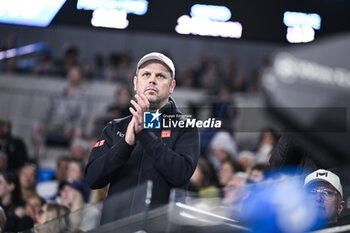 2024-01-18 - Severin Luthi coach of Holger Rune of Denmark during the Australian Open AO 2024 Grand Slam tennis tournament on January 18, 2024 at Melbourne Park in Australia. Photo Victor Joly / DPPI - TENNIS - AUSTRALIAN OPEN 2024 - WEEK 1 - INTERNATIONALS - TENNIS