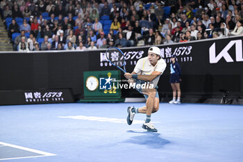 2024-01-18 - Arthur Cazaux of France during the Australian Open AO 2024 Grand Slam tennis tournament on January 18, 2024 at Melbourne Park in Australia. Photo Victor Joly / DPPI - TENNIS - AUSTRALIAN OPEN 2024 - WEEK 1 - INTERNATIONALS - TENNIS