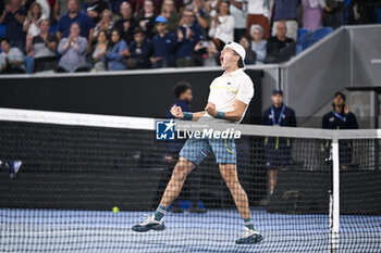 2024-01-18 - Arthur Cazaux of France during the Australian Open AO 2024 Grand Slam tennis tournament on January 18, 2024 at Melbourne Park in Australia. Photo Victor Joly / DPPI - TENNIS - AUSTRALIAN OPEN 2024 - WEEK 1 - INTERNATIONALS - TENNIS