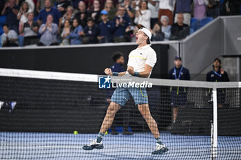 2024-01-18 - Arthur Cazaux of France during the Australian Open AO 2024 Grand Slam tennis tournament on January 18, 2024 at Melbourne Park in Australia. Photo Victor Joly / DPPI - TENNIS - AUSTRALIAN OPEN 2024 - WEEK 1 - INTERNATIONALS - TENNIS