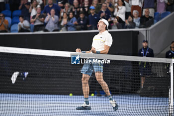 2024-01-18 - Arthur Cazaux of France during the Australian Open AO 2024 Grand Slam tennis tournament on January 18, 2024 at Melbourne Park in Australia. Photo Victor Joly / DPPI - TENNIS - AUSTRALIAN OPEN 2024 - WEEK 1 - INTERNATIONALS - TENNIS