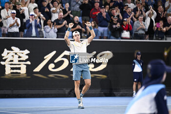 2024-01-18 - Arthur Cazaux of France during the Australian Open AO 2024 Grand Slam tennis tournament on January 18, 2024 at Melbourne Park in Australia. Photo Victor Joly / DPPI - TENNIS - AUSTRALIAN OPEN 2024 - WEEK 1 - INTERNATIONALS - TENNIS