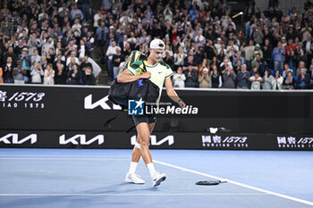 2024-01-18 - Holger Rune of Denmark during the Australian Open AO 2024 Grand Slam tennis tournament on January 18, 2024 at Melbourne Park in Australia. Photo Victor Joly / DPPI - TENNIS - AUSTRALIAN OPEN 2024 - WEEK 1 - INTERNATIONALS - TENNIS