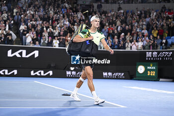 2024-01-18 - Holger Rune of Denmark during the Australian Open AO 2024 Grand Slam tennis tournament on January 18, 2024 at Melbourne Park in Australia. Photo Victor Joly / DPPI - TENNIS - AUSTRALIAN OPEN 2024 - WEEK 1 - INTERNATIONALS - TENNIS