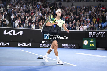 2024-01-18 - Holger Rune of Denmark during the Australian Open AO 2024 Grand Slam tennis tournament on January 18, 2024 at Melbourne Park in Australia. Photo Victor Joly / DPPI - TENNIS - AUSTRALIAN OPEN 2024 - WEEK 1 - INTERNATIONALS - TENNIS