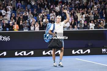 2024-01-18 - Arthur Cazaux of France during the Australian Open AO 2024 Grand Slam tennis tournament on January 18, 2024 at Melbourne Park in Australia. Photo Victor Joly / DPPI - TENNIS - AUSTRALIAN OPEN 2024 - WEEK 1 - INTERNATIONALS - TENNIS