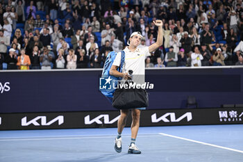 2024-01-18 - Arthur Cazaux of France during the Australian Open AO 2024 Grand Slam tennis tournament on January 18, 2024 at Melbourne Park in Australia. Photo Victor Joly / DPPI - TENNIS - AUSTRALIAN OPEN 2024 - WEEK 1 - INTERNATIONALS - TENNIS