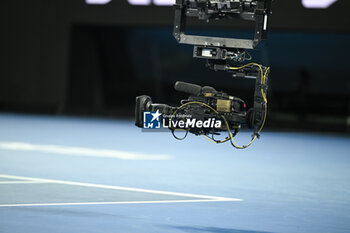 2024-01-18 - Television Camera TV illustration during the Australian Open AO 2024 Grand Slam tennis tournament on January 18, 2024 at Melbourne Park in Australia. Photo Victor Joly / DPPI - TENNIS - AUSTRALIAN OPEN 2024 - WEEK 1 - INTERNATIONALS - TENNIS