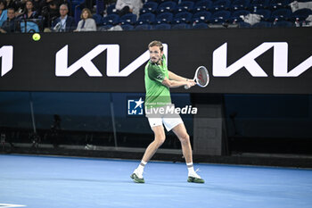 2024-01-18 - Daniil Medvedev during the Australian Open AO 2024 Grand Slam tennis tournament on January 18, 2024 at Melbourne Park in Australia. Photo Victor Joly / DPPI - TENNIS - AUSTRALIAN OPEN 2024 - WEEK 1 - INTERNATIONALS - TENNIS