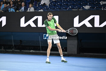 2024-01-18 - Daniil Medvedev during the Australian Open AO 2024 Grand Slam tennis tournament on January 18, 2024 at Melbourne Park in Australia. Photo Victor Joly / DPPI - TENNIS - AUSTRALIAN OPEN 2024 - WEEK 1 - INTERNATIONALS - TENNIS