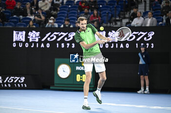 2024-01-18 - Daniil Medvedev during the Australian Open AO 2024 Grand Slam tennis tournament on January 18, 2024 at Melbourne Park in Australia. Photo Victor Joly / DPPI - TENNIS - AUSTRALIAN OPEN 2024 - WEEK 1 - INTERNATIONALS - TENNIS