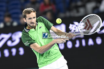 2024-01-18 - Daniil Medvedev during the Australian Open AO 2024 Grand Slam tennis tournament on January 18, 2024 at Melbourne Park in Australia. Photo Victor Joly / DPPI - TENNIS - AUSTRALIAN OPEN 2024 - WEEK 1 - INTERNATIONALS - TENNIS