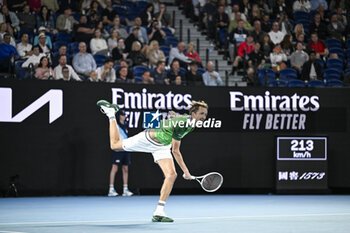 2024-01-18 - Daniil Medvedev during the Australian Open AO 2024 Grand Slam tennis tournament on January 18, 2024 at Melbourne Park in Australia. Photo Victor Joly / DPPI - TENNIS - AUSTRALIAN OPEN 2024 - WEEK 1 - INTERNATIONALS - TENNIS