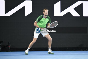 2024-01-18 - Daniil Medvedev during the Australian Open AO 2024 Grand Slam tennis tournament on January 18, 2024 at Melbourne Park in Australia. Photo Victor Joly / DPPI - TENNIS - AUSTRALIAN OPEN 2024 - WEEK 1 - INTERNATIONALS - TENNIS