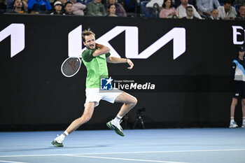 2024-01-18 - Daniil Medvedev during the Australian Open AO 2024 Grand Slam tennis tournament on January 18, 2024 at Melbourne Park in Australia. Photo Victor Joly / DPPI - TENNIS - AUSTRALIAN OPEN 2024 - WEEK 1 - INTERNATIONALS - TENNIS