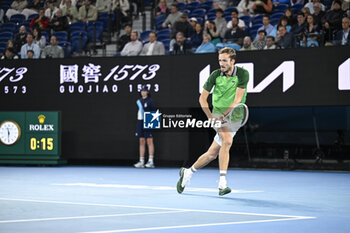 2024-01-18 - Daniil Medvedev during the Australian Open AO 2024 Grand Slam tennis tournament on January 18, 2024 at Melbourne Park in Australia. Photo Victor Joly / DPPI - TENNIS - AUSTRALIAN OPEN 2024 - WEEK 1 - INTERNATIONALS - TENNIS