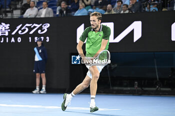 2024-01-18 - Daniil Medvedev during the Australian Open AO 2024 Grand Slam tennis tournament on January 18, 2024 at Melbourne Park in Australia. Photo Victor Joly / DPPI - TENNIS - AUSTRALIAN OPEN 2024 - WEEK 1 - INTERNATIONALS - TENNIS