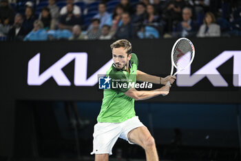 2024-01-18 - Daniil Medvedev during the Australian Open AO 2024 Grand Slam tennis tournament on January 18, 2024 at Melbourne Park in Australia. Photo Victor Joly / DPPI - TENNIS - AUSTRALIAN OPEN 2024 - WEEK 1 - INTERNATIONALS - TENNIS