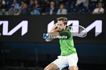 2024-01-18 - Daniil Medvedev during the Australian Open AO 2024 Grand Slam tennis tournament on January 18, 2024 at Melbourne Park in Australia. Photo Victor Joly / DPPI - TENNIS - AUSTRALIAN OPEN 2024 - WEEK 1 - INTERNATIONALS - TENNIS