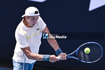 2024-01-20 - Arthur Cazaux of France during the Australian Open AO 2024 Grand Slam tennis tournament on January 20, 2024 at Melbourne Park in Australia. Photo Victor Joly / DPPI - TENNIS - AUSTRALIAN OPEN 2024 - WEEK 1 - INTERNATIONALS - TENNIS
