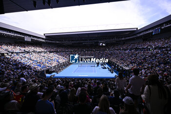 2024-01-20 - General view ambiance or ambience illustration of Rod Laver Arena during the Australian Open AO 2024 Grand Slam tennis tournament on January 20, 2024 at Melbourne Park in Australia. Photo Victor Joly / DPPI - TENNIS - AUSTRALIAN OPEN 2024 - WEEK 1 - INTERNATIONALS - TENNIS