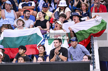2024-01-20 - Bulgarian fans supporters of Grigor Dimitrov of Bulgaria during the Australian Open AO 2024 Grand Slam tennis tournament on January 20, 2024 at Melbourne Park in Australia. Photo Victor Joly / DPPI - TENNIS - AUSTRALIAN OPEN 2024 - WEEK 1 - INTERNATIONALS - TENNIS