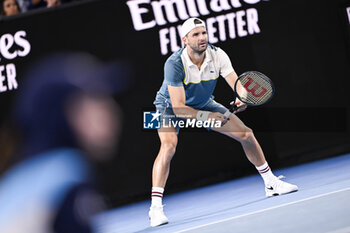2024-01-20 - Grigor Dimitrov of Bulgaria during the Australian Open AO 2024 Grand Slam tennis tournament on January 20, 2024 at Melbourne Park in Australia. Photo Victor Joly / DPPI - TENNIS - AUSTRALIAN OPEN 2024 - WEEK 1 - INTERNATIONALS - TENNIS