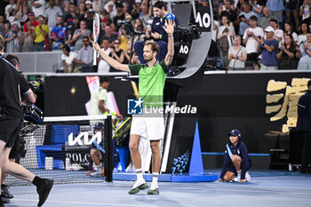 2024-01-20 - Daniil Medvedev during the Australian Open AO 2024 Grand Slam tennis tournament on January 20, 2024 at Melbourne Park in Australia. Photo Victor Joly / DPPI - TENNIS - AUSTRALIAN OPEN 2024 - WEEK 1 - INTERNATIONALS - TENNIS