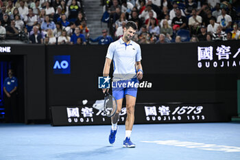 2024-01-21 - Novak Djokovic of Serbia during the Australian Open AO 2024 Grand Slam tennis tournament on January 21, 2024 at Melbourne Park in Australia. Photo Victor Joly / DPPI - TENNIS - AUSTRALIAN OPEN 2024 - WEEK 1 - INTERNATIONALS - TENNIS