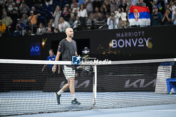 2024-01-21 - Adrian Mannarino during the Australian Open AO 2024 Grand Slam tennis tournament on January 21, 2024 at Melbourne Park in Australia. Photo Victor Joly / DPPI - TENNIS - AUSTRALIAN OPEN 2024 - WEEK 1 - INTERNATIONALS - TENNIS