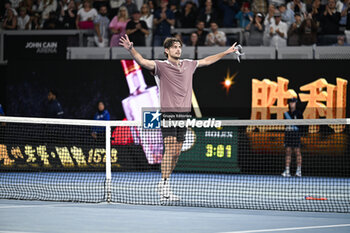 2024-01-21 - Taylor Fritz during the Australian Open AO 2024 Grand Slam tennis tournament on January 21, 2024 at Melbourne Park in Australia. Photo Victor Joly / DPPI - TENNIS - AUSTRALIAN OPEN 2024 - WEEK 1 - INTERNATIONALS - TENNIS