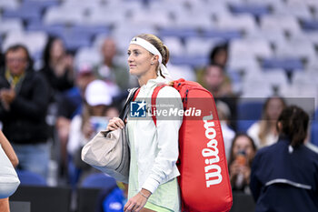 2024-01-21 - Kristina Mladenovic in a women's double match during the Australian Open AO 2024 Grand Slam tennis tournament on January 21, 2024 at Melbourne Park in Australia. Photo Victor Joly / DPPI - TENNIS - AUSTRALIAN OPEN 2024 - WEEK 1 - INTERNATIONALS - TENNIS