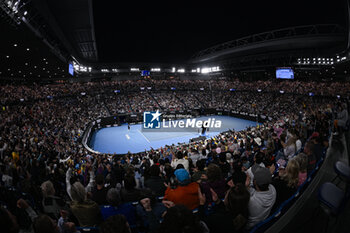 2024-01-21 - General view ambiance or ambience illustration of Rod Laver Arena with crowd and supporters cheering during the Australian Open AO 2024 Grand Slam tennis tournament on January 21, 2024 at Melbourne Park in Australia. Photo Victor Joly / DPPI - TENNIS - AUSTRALIAN OPEN 2024 - WEEK 1 - INTERNATIONALS - TENNIS