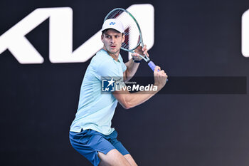2024-01-22 - Hubert Hurkacz of Poland during the Australian Open 2024, Grand Slam tennis tournament on January 22, 2024 at Melbourne Park in Melbourne, Australia - TENNIS - AUSTRALIAN OPEN 2024 - WEEK 2 - INTERNATIONALS - TENNIS