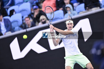 2024-01-22 - Sascha Alexander Zverev of Germany during the Australian Open 2024, Grand Slam tennis tournament on January 22, 2024 at Melbourne Park in Melbourne, Australia - TENNIS - AUSTRALIAN OPEN 2024 - WEEK 2 - INTERNATIONALS - TENNIS