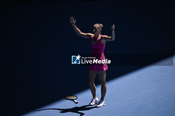 2024-01-23 - Marta Olehivna Kostyuk of Ukraine during the Australian Open 2024 Grand Slam tennis tournament on January 22, 2024 at Melbourne Park in Melbourne, Australia. Photo Victor Joly / DPPI - TENNIS - AUSTRALIAN OPEN 2024 - WEEK 2 - INTERNATIONALS - TENNIS